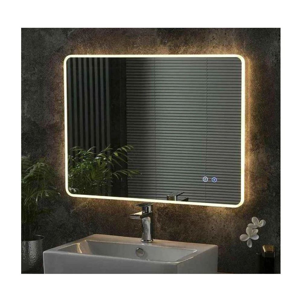 Luxury wall mounted bathroom toilet shower room decoration smart LED mirror