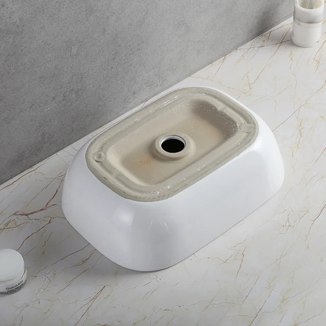 Modern design art basin ceramic countertop wash basin sanitary ware porcelain bathroom basin sink