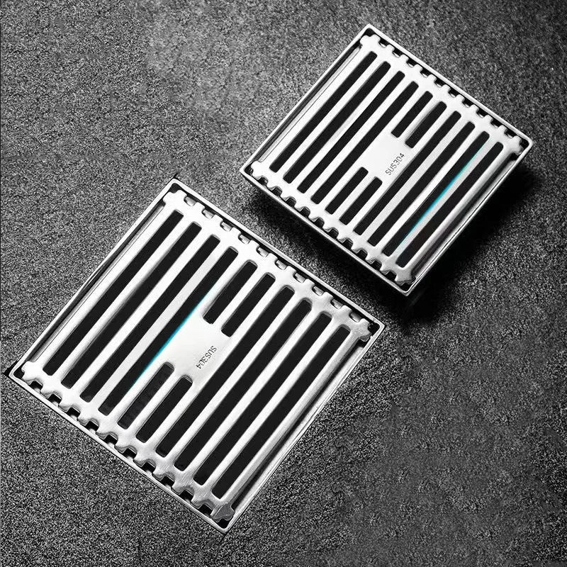 High quality bathroom accessories chrome anti-odor square bathroom floor drain stainless steel shower floor drain