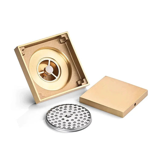 Invisible 304 stainless steel odor-proof square floor drain is suitable for various places