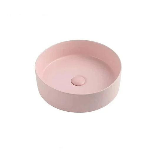 Custom apartment hotel bathroom toilet pink basin color wash basin wash basin sink