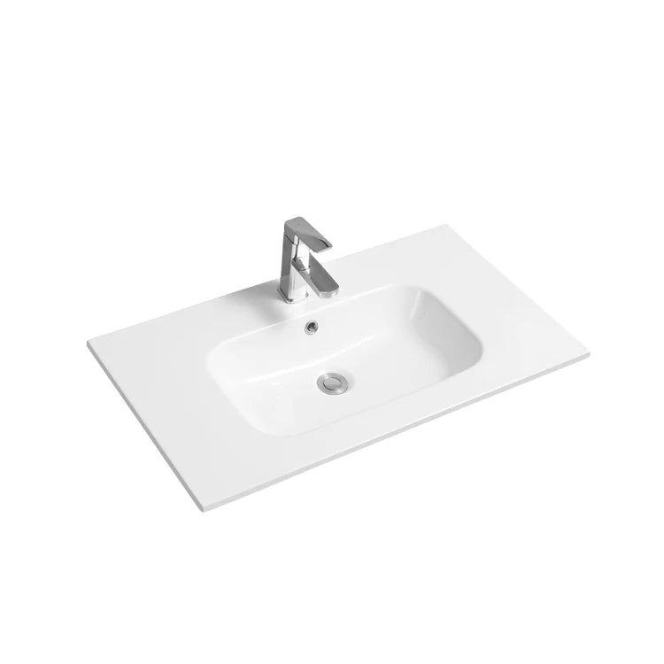 60cm to 120cm Bathroom Tabletop Thin Edge Wash Basin Washbasin