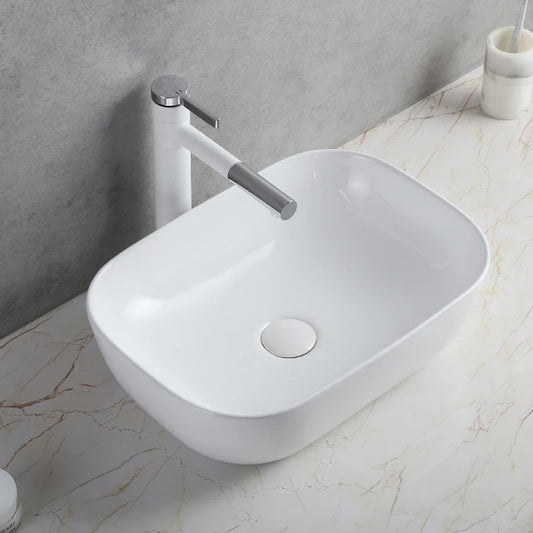 Modern design art basin ceramic countertop wash basin sanitary ware porcelain bathroom basin sink