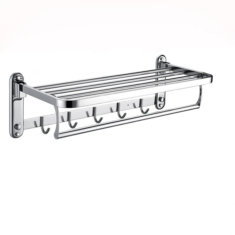 Hotel apartment bathroom toilet accessories towel bar stainless steel foldable towel rack