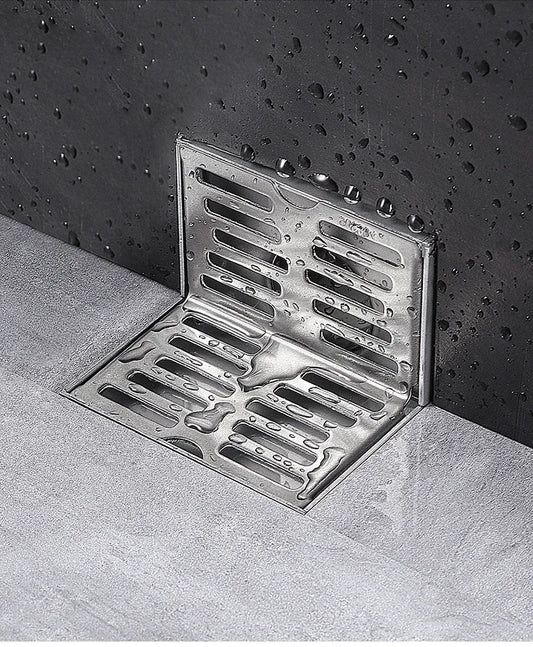 Customized OEM Linear 304 Stainless Steel Floor Drain Cleaning Tile Insert Shower Bathroom Odor Resistant Floor Drain