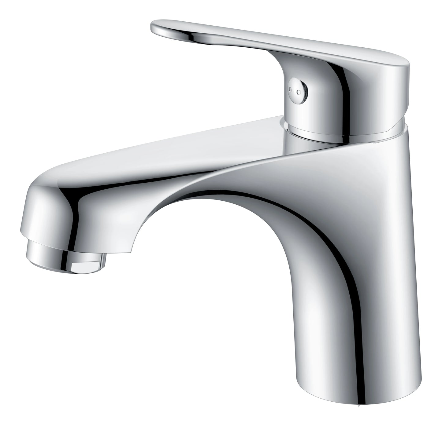 Modern Single-Hole Brass Bathroom Waterfall Faucet Hot and Cold Water Taps Single Lever Basin Mixer for Wash Basin