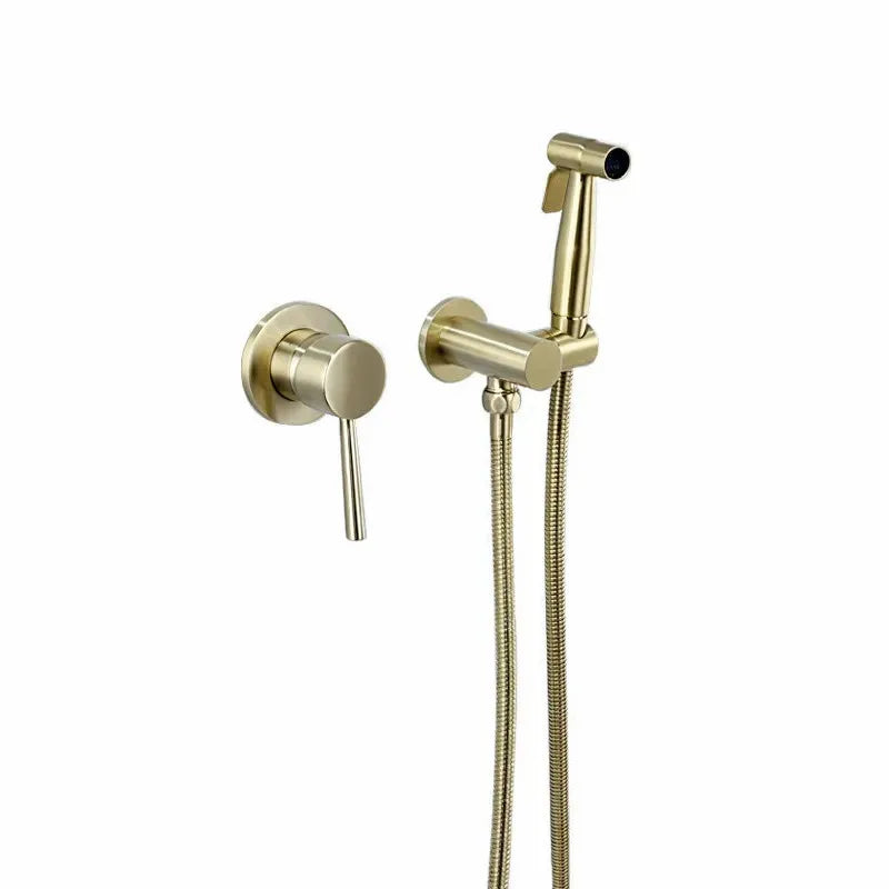 Brass Shower Handheld Bathroom Accessories Hot and Cold Faucet Sprayer Toilet Bidet Spray Set