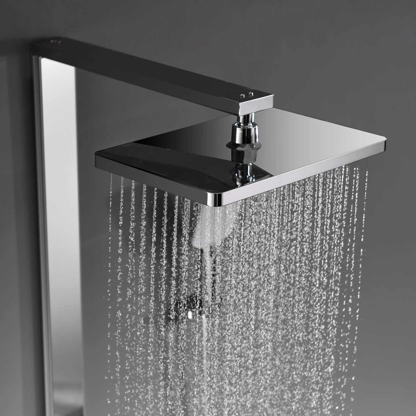 square popular hot sale 3 function high quality Luxury thermostat shower faucet